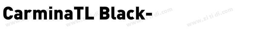 CarminaTL Black字体转换